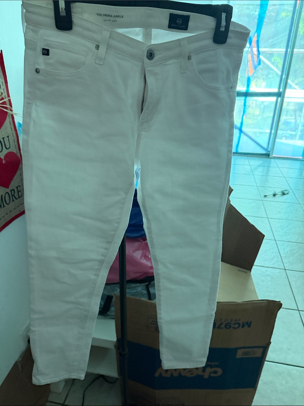 Ag Adriano Goldschmied White Skinny Men’s Jeans